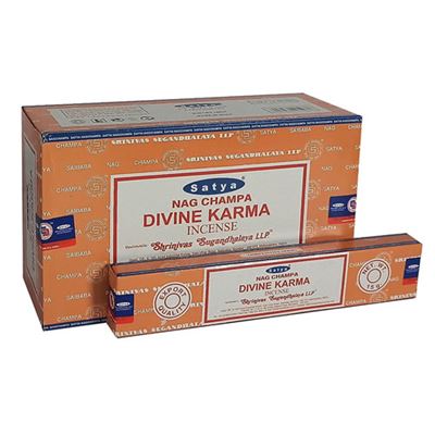 Divine Karma Satya Incense Sticks 15g Box Of Twelve Special Offer